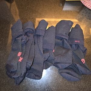 Mid-Calf Black Compression Socks - 6pk